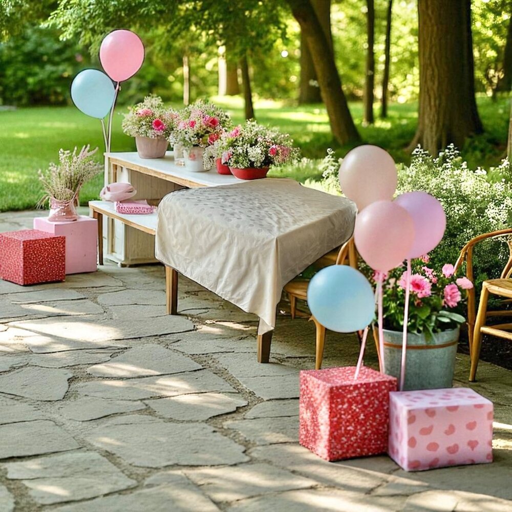 Pastel Yellow & semi-shiny White Polka Dot Cotton Tablecloth 80.25X52 Party